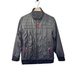 The North Face Boys Full‎ Zip Reversible Jacket Coat Long Sleeves Black SZ Large